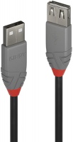 Lindy 1m Passive USB2.0 Extension Cable - Anthracite Photo