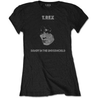 T-Rex - Dandy Ladies Black T-Shirt Photo