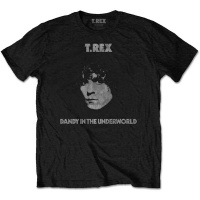 T-Rex - Dandy Men's Black T-Shirt Photo