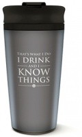 Game of Thrones - I Drink and I Know Things Metal Travel Mug Photo