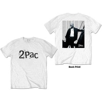 Tupac Changes Back-Repeat Men White T-Shirt Photo