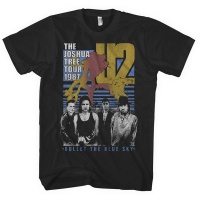 U2 Bullet the Blue Sky Men's Black T-Shirt Photo