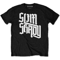 Eminem Slim Shady Slant Menâ€™s Black T-Shirt Photo