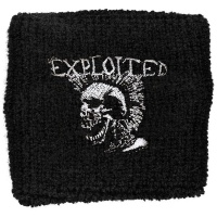 The Exploited Mohican Skull Embroidered Wristband Photo