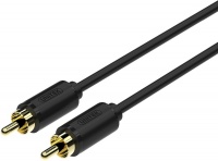 Unitek 1.5m Male Gold Plated RCA Audio Cable - Black Photo