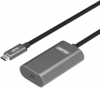 Unitek 5m USB 3.1 Gen1 Type-C Active Extension Cable - Black and Silver Photo