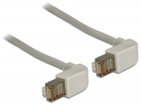 DeLOCK 2m RJ45 Cat5 SFTP Cable Angled Gry Photo