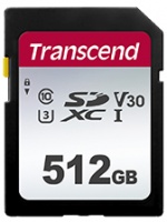 Transcend 300s 512GB UHS-1 Class-10 U1 U3 V30 SDXC Memory Card Photo