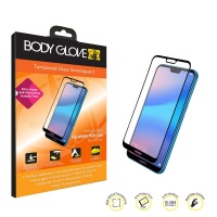 Body Glove Tempered Glass Screenguard for Huawei P20 Lite - Clear and Black Photo