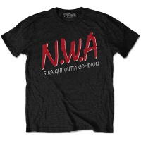 NWA Straight Outta Compton Menâ€™s Black T-Shirt Photo