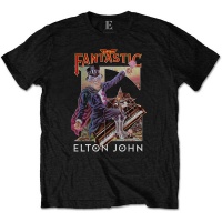 Elton John Captain Fantastic Menâ€™s Black T-Shirt Photo