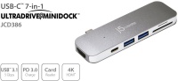 j5 create J5create - CD386 USB Type-Câ„¢ 7-in-1 UltraDrive Mini Dockâ„¢ Photo