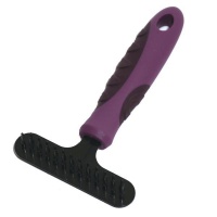 Rosewood - Salon Grooming Soft Protection Undercoat Rake - Purple Photo