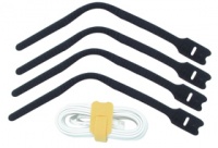 Lindy Hook & Loop 200mm Cable Ties 10pack - Black Photo