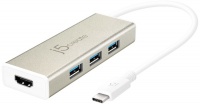 j5 create - JCH451 USB-C 3.1 3-Port USB 3.0 HUB & 4K HDMI Photo