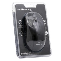 Volkano Earth Series Wired Optical Mouse - Black Photo