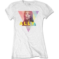 A Star Is Born - Ally Geo-Triangle Ladies White T-Shirt Photo