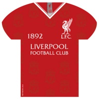 Liverpool - Shirt Shaped Metal Sign Photo