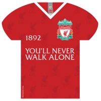 Liverpool - YNWA Shirt Shaped Metal Sign Photo