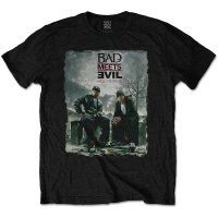 Bad Meets Evil Burnt Menâ€™s Black T-Shirt Photo