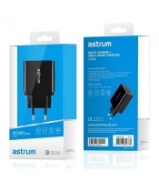 Astrum - A92545-B EU Ch450 Home Charger 6a USB 3.0/USB-C - Black Photo