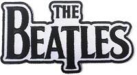 The Beatles - Black Drop T Logo Die-Cut Patch Photo