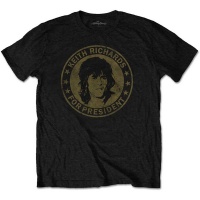 The Rolling Stones - Keith For President Men's T-Shirt - Black Photo