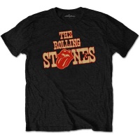 The Rolling Stones - Wild West Logo Men's T-Shirt - Black Photo