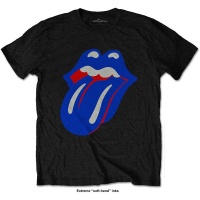 Rolling Stones Blue & Lonesome Classic Tongue Menâ€™s Black T-Shirt Photo