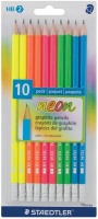 Staedtler - 10 Piece Neon Graphite Hb Pencils Assorted Photo