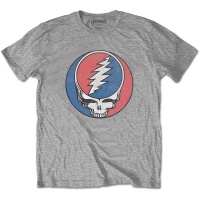 Grateful Dead Steal Your Face Classic Menâ€™s Grey T-Shirt Photo