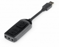 Redragon - Circe USB to 3.5mm Jack Adapter - Black Photo