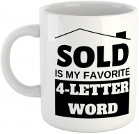 Mugshots Sold Is My Favourite 4-Letter Word - White Ceramic Mug Photo