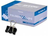 SDS - 15mm Foldback Clips - Box of 12 Photo