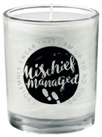 Insight Editions Harry Potter - Mischief Managed - Glass Votive Candle Photo