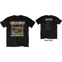Guns N' Roses - Lies Track List Men’s Black T-Shirt Photo