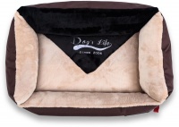 Dogs Life Dog's Life - Vintage Lounger Waterproof Winter Bed - Brown Photo