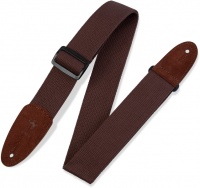 Levys MC8-BRN Classic Series 2" Cotton Guitar Strap with Suede Ends Photo