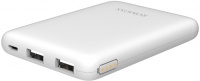 Romoss - Pure 5 5000mAh Dual USB Mini Power Bank - White Photo