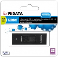 Ridata EZdrive Mini Slider 32GB USB Flash Drive - Black Photo