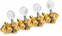 Schaller GrandTune A-Style Mandolin Slotted Machine Head Set with Pearloid Buttons Photo