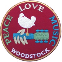 Woodstock Peace Love Music Patch Photo