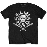 Eminem - Packaged Shady Mask Boys T-Shirt - Black Photo