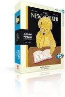 New York Puzzle Company - Dog Reads Book Puzzle Photo