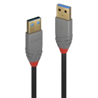 Lindy 3m USB3.0 A Cable - Anthracite Photo