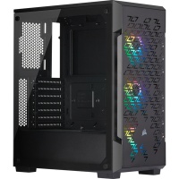 Corsair - iCUE 220T RGB Airflow Tempered Glass Mid-Tower Smart Case - Black Photo