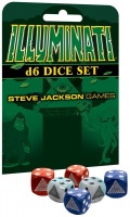 Steve Jackson Games - D6 Dice Set - Illuminati Photo