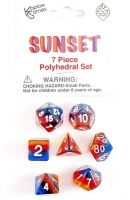 Koplow Games - Set of 7 Polyhedral Dice - Sunset Photo