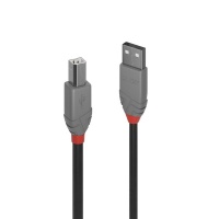 Lindy 3m USB2.0 A to B Cable - Anthra Photo