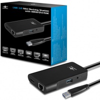 Vantec USB 3.0 Notebook Mini Docking Station - Black Photo